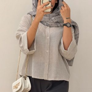 شومیز پشت پیله نگین