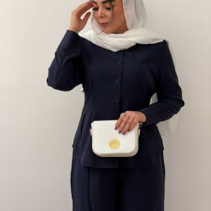 شومیز شلوار سیلک پشت بند