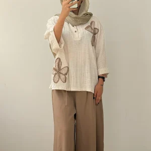 شومیز شلوار گلدوزی