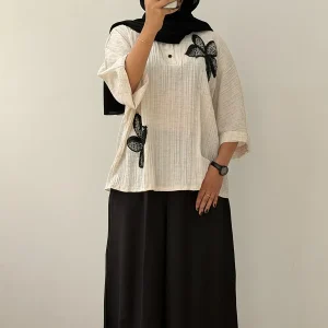 شومیز شلوار گلدوزی