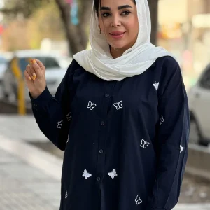شومیز کتان گلدوزی