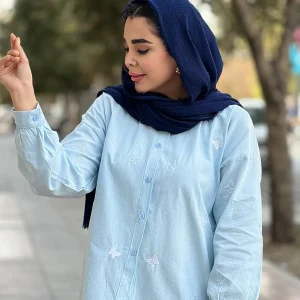 شومیز کتان گلدوزی