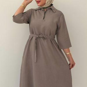 کفتان سیلک پاییزه نیم زیپ